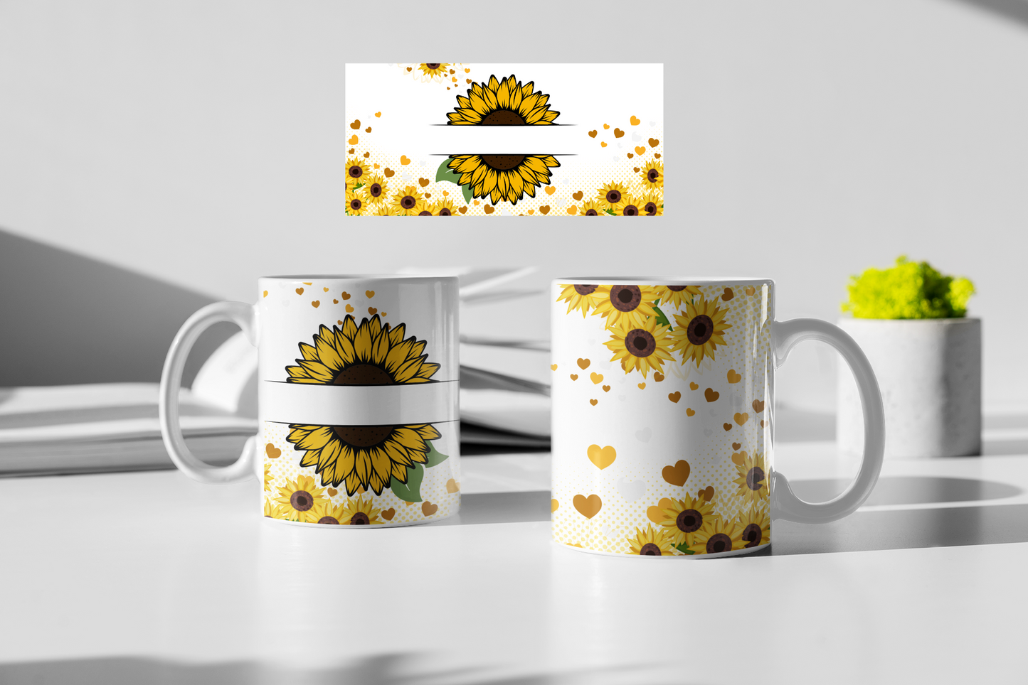 Sunflowers Design - Sublimation Tumbler & Mug Design *BUNDLE - PNG FILE