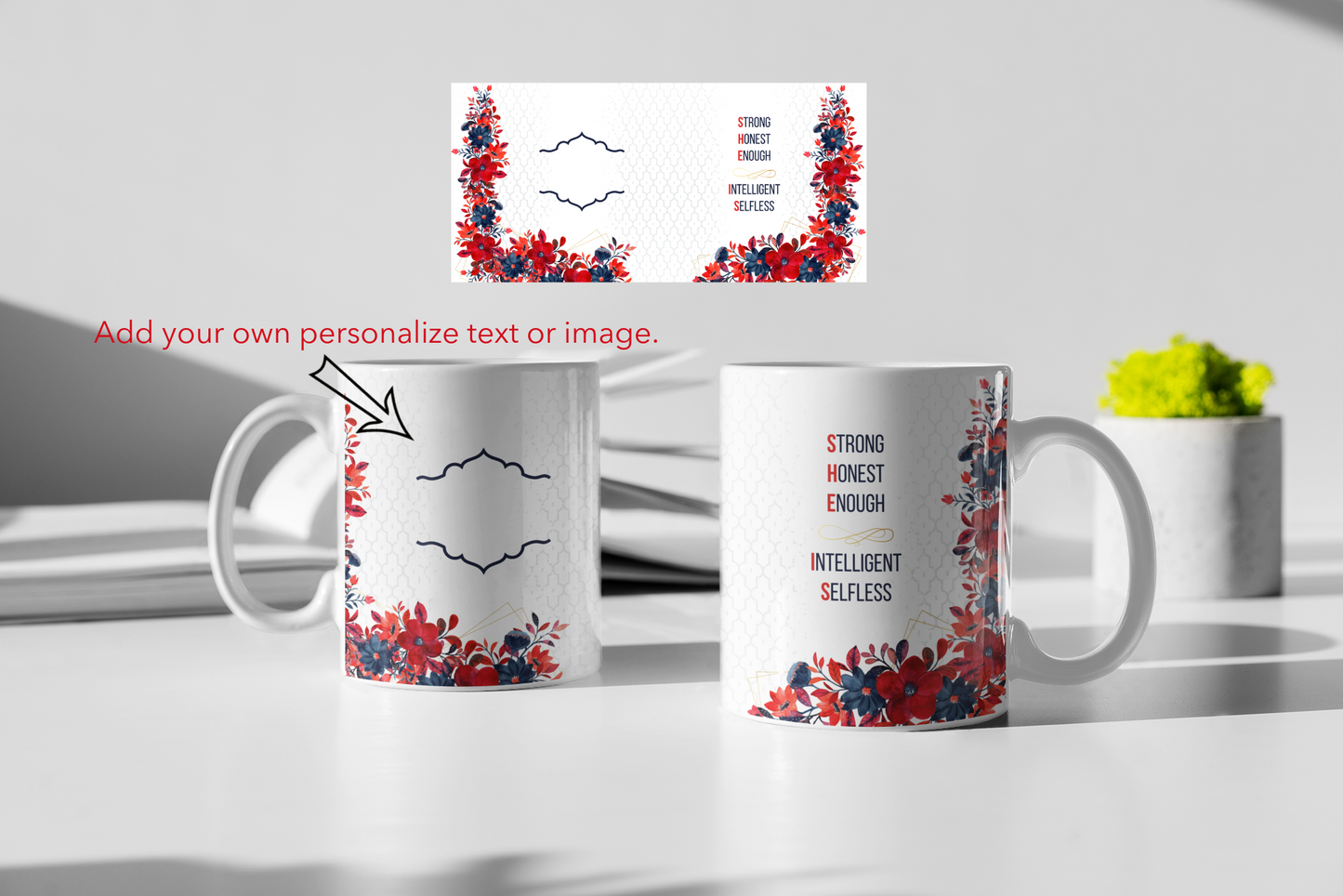 She Is - Sublimation Tumbler & Mug Design *BUNDLE - PNG FILE