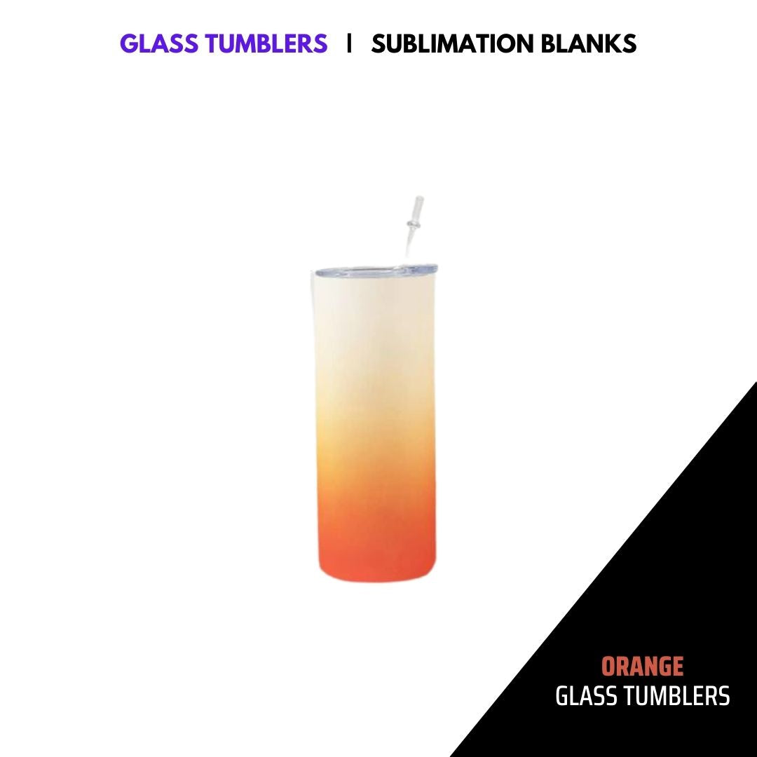 SUBLIMATION GLASS TUMBLERS - COLOR | 25oz