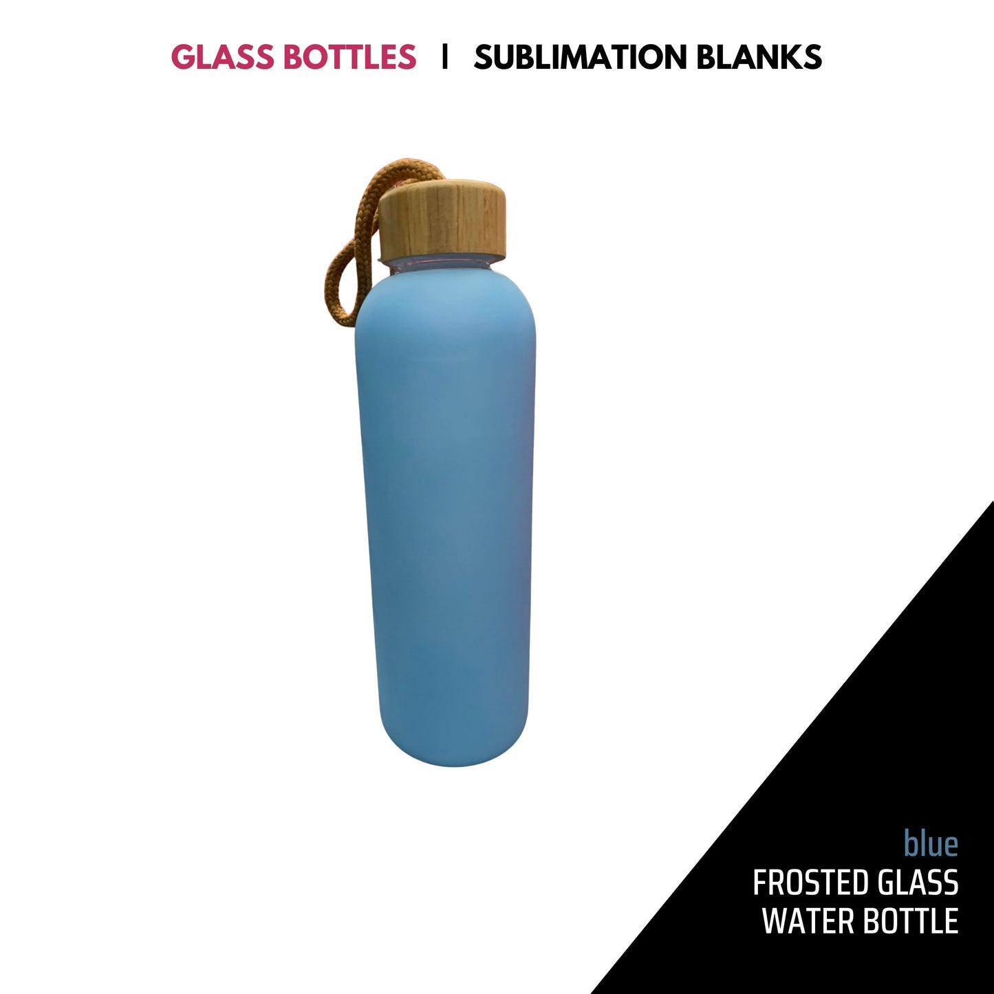 SUBLIMATION frosted GLASS BOTTLES
