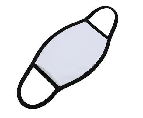 ADULT MASK (lg) | 2 PACK - BLACK Trim Masks includes filters | SUBLIMATION BLANKS