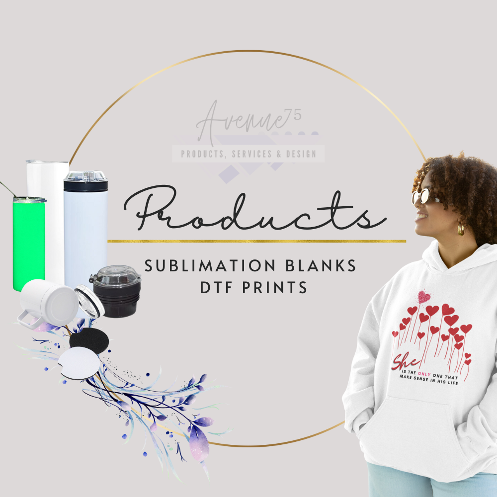 PRODUCTS: Sublimation Blanks &amp; DTF Supplies