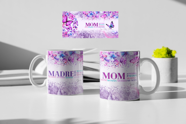 Mom Madre Mother - Sublimation Tumbler & Mug Design *BUNDLE - PNG FILE