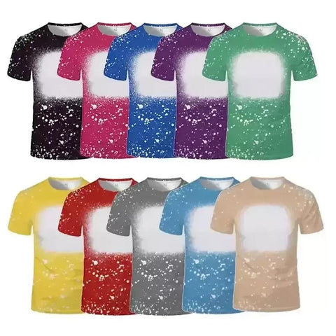 FAUX BLEACH TSHIRTS (*DAMAGE STOCK)  |  SUBLIMATION BLANKS