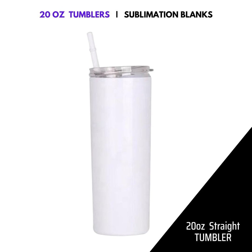 Tumbler Sublimation Stainless Steel Color Straight (Accessories Included)