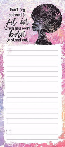 BORN TO STAND OUT - MAGNETIC NOTEPAD