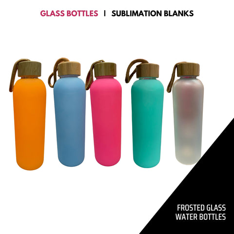 SUBLIMATION frosted GLASS BOTTLES