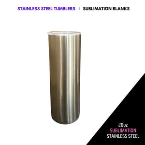 STAINLESS STEEL  |  20 OZ SUBLIMATION TUMBLER