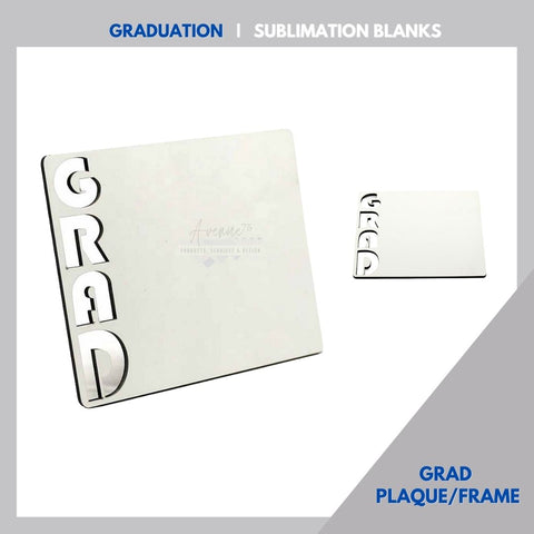 GRAD PLAQUE/FRAME  |  SUBLIMATION BLANKS