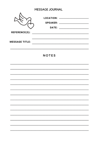 Message Journal  |  8 PACK  |  Value Pack Collection  |  Assorted